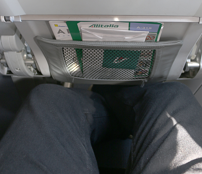 Ahhh...more legroom — and no metal box. I would have rather used this airplane across the Atlantic Ocean. Photograph ©2014 by Brian Cohen.