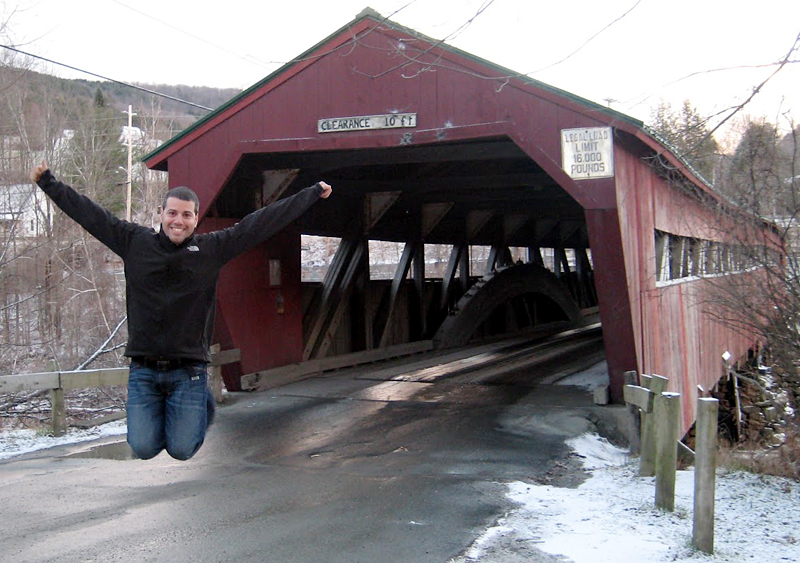 Michael W. of Michael W Travels...at Taftsville Bridge in Vermont.