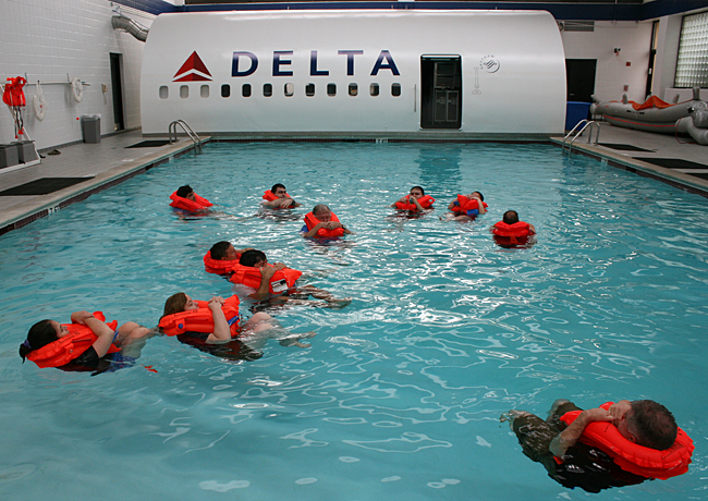 What do you do once you are in the water after leaving the aircraft? Photograph ©2013 by Brian Cohen.