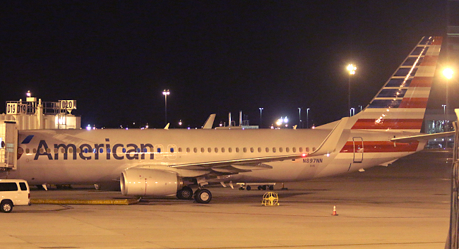 American Airlines N897NN Aircraft in Las Vegas