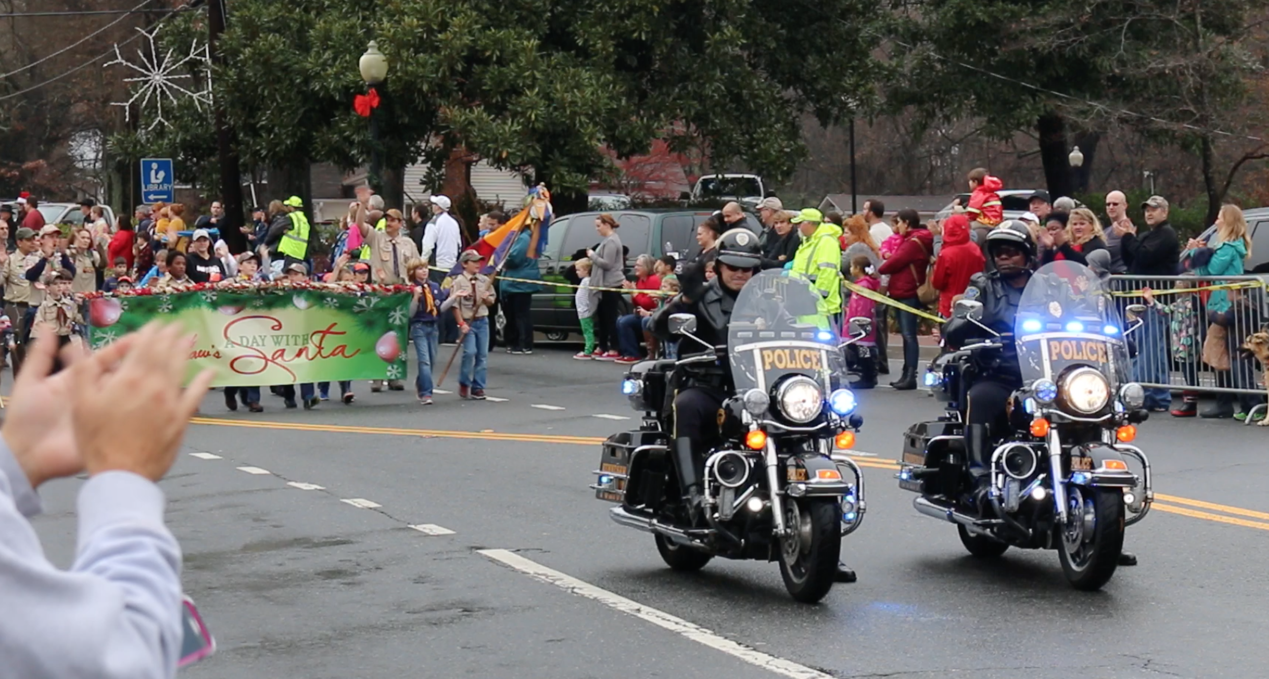 Police motorcycles Kennesaw parade