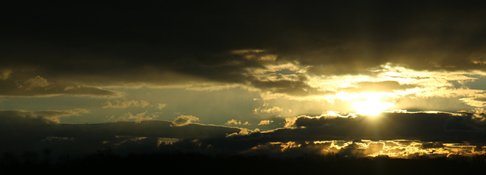 Sunrise clouds Virginia