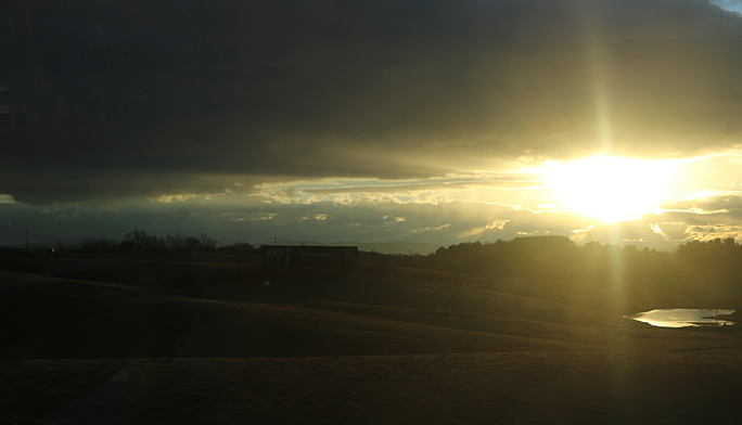 Sunrise clouds Virginia
