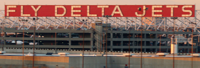 Fly Delta Jets sign