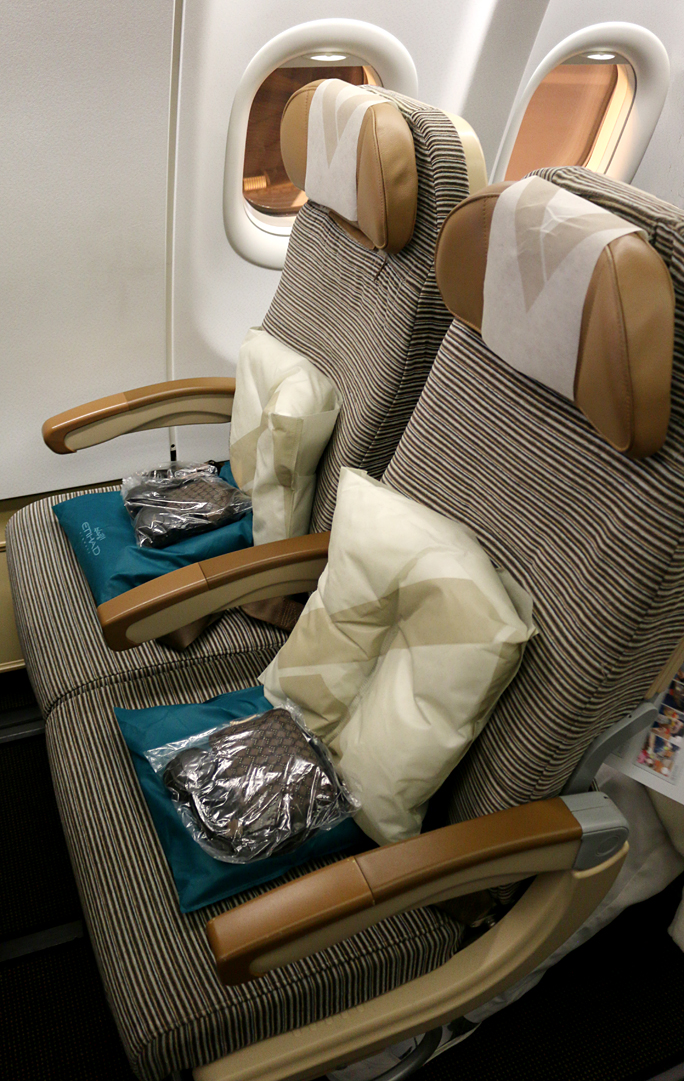 Etihad Airways seats economy class cabin