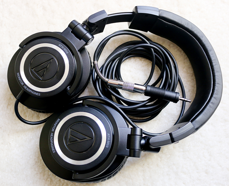 Audio Technica bulky noise canceling headphones