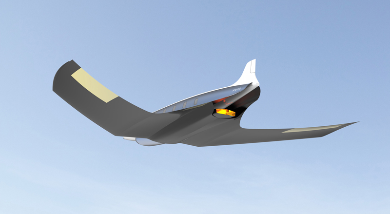 Antipode supersonic airplane