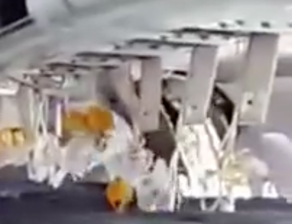 DAALLO Airlines hole blast in fuselage