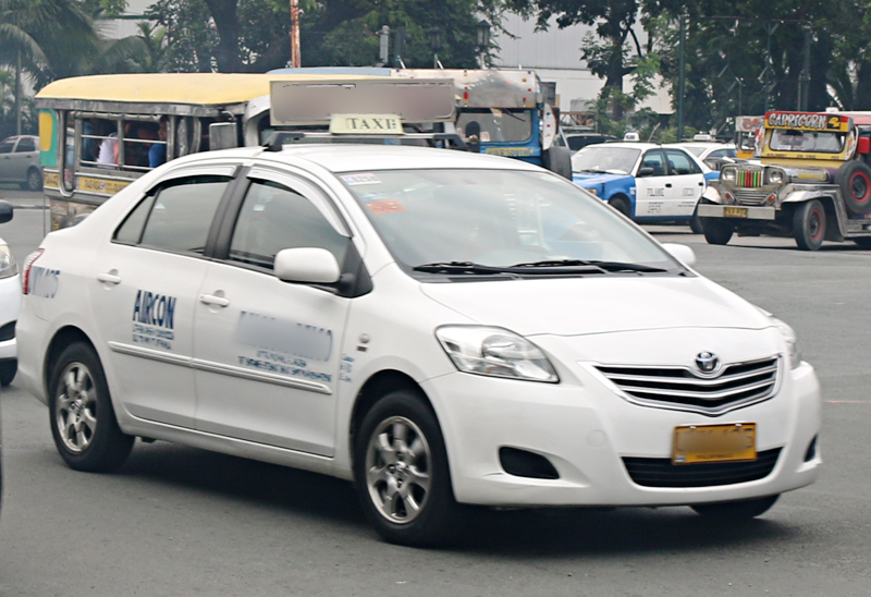 Taxi cab in Manila Philippines