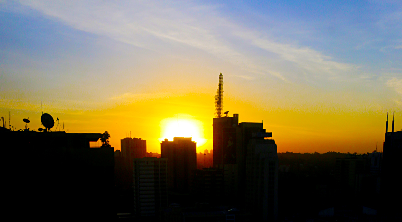 Hilton Nairobi sunset