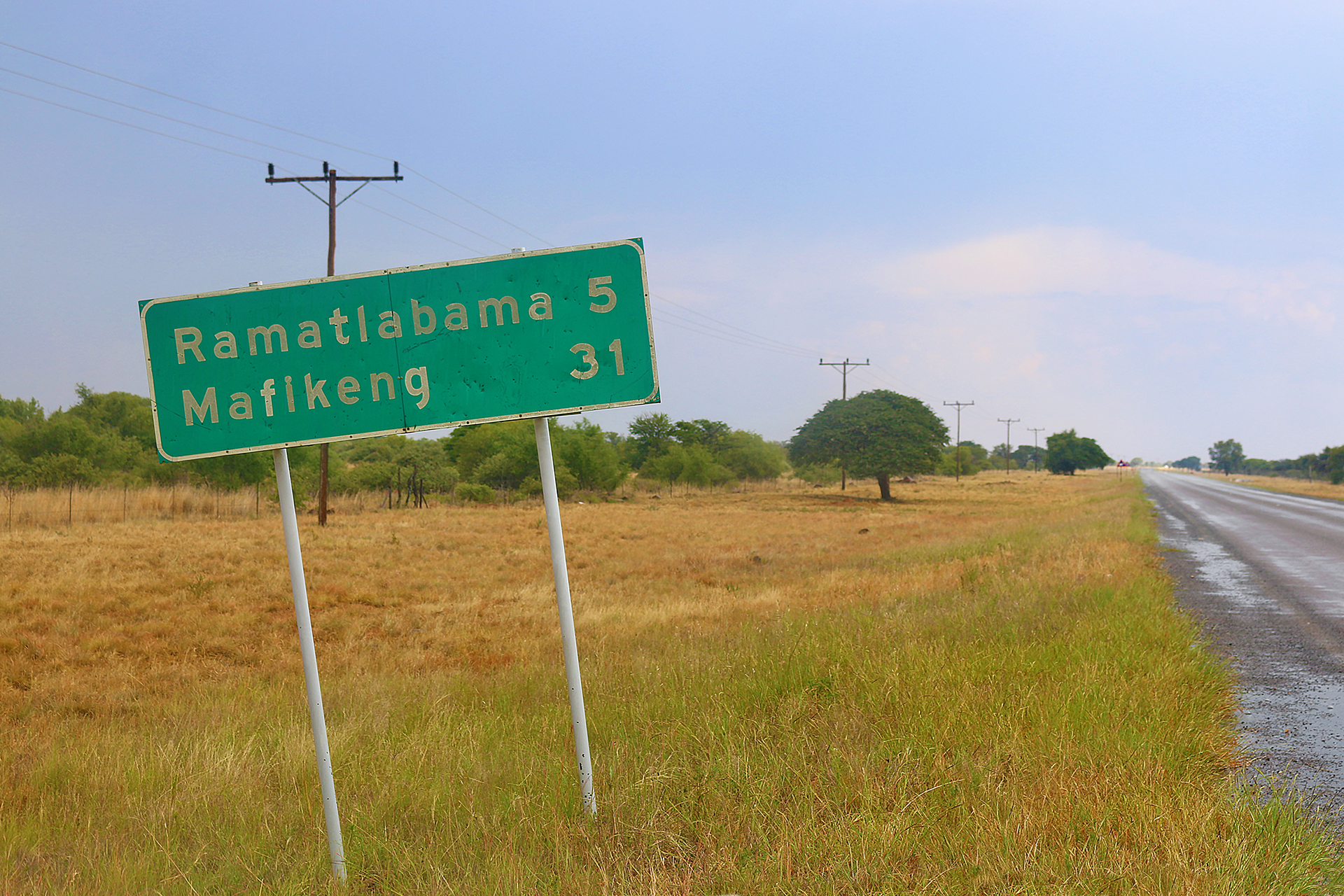 Botswana near South Africa border