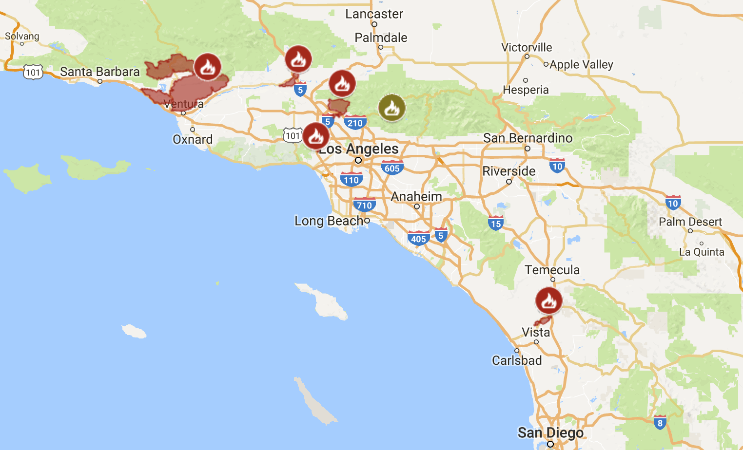 Southern California wildfires 2017