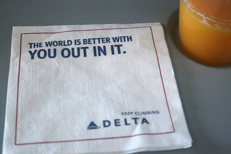 Napkin Delta Air Lines