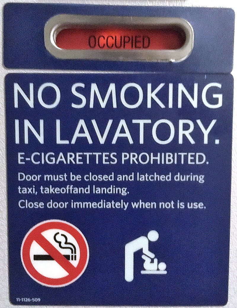 Lavatory sign