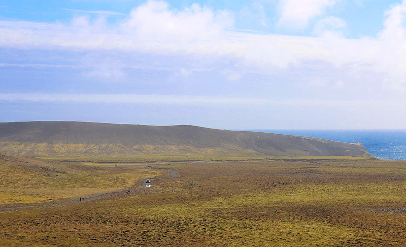 Road From Valahnúkamöl to Krýsuvík Thermal Area Iceland