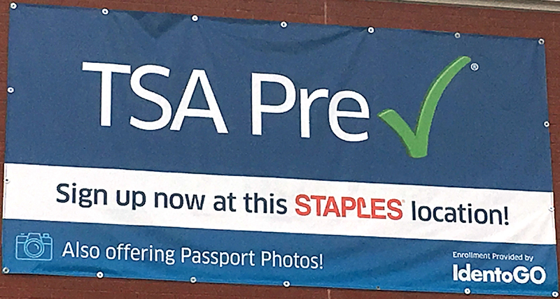 TSA Pre✓ and Staples