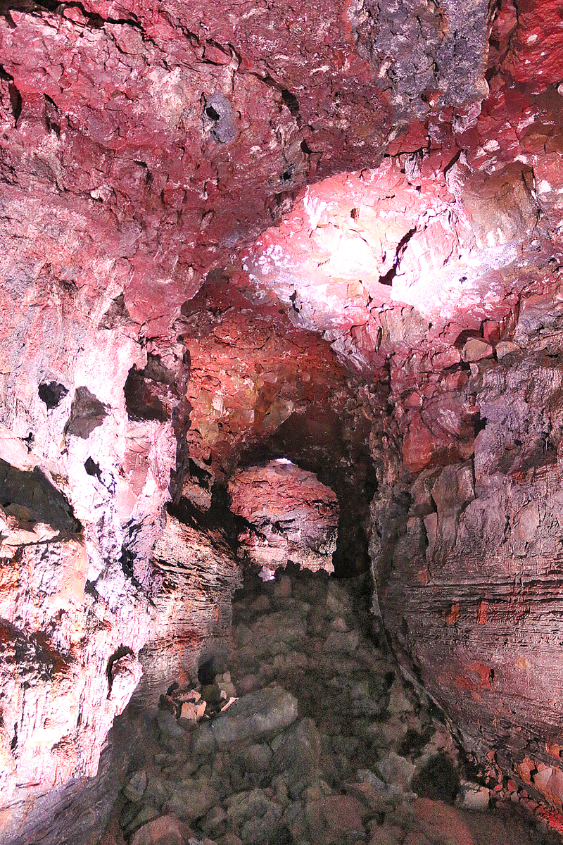 Raufarhólshellir Lava Tube Cave in Iceland