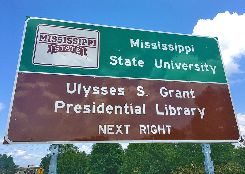 Mississippi State highway sign