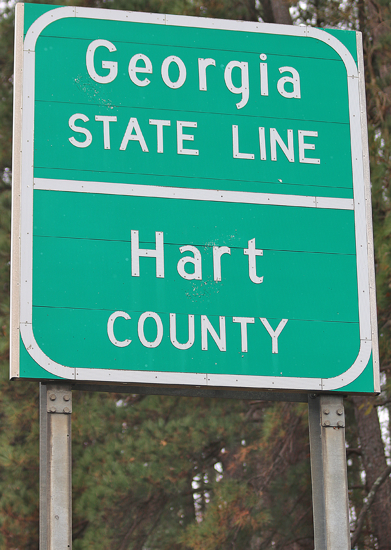 Georgia State Line — Hart County