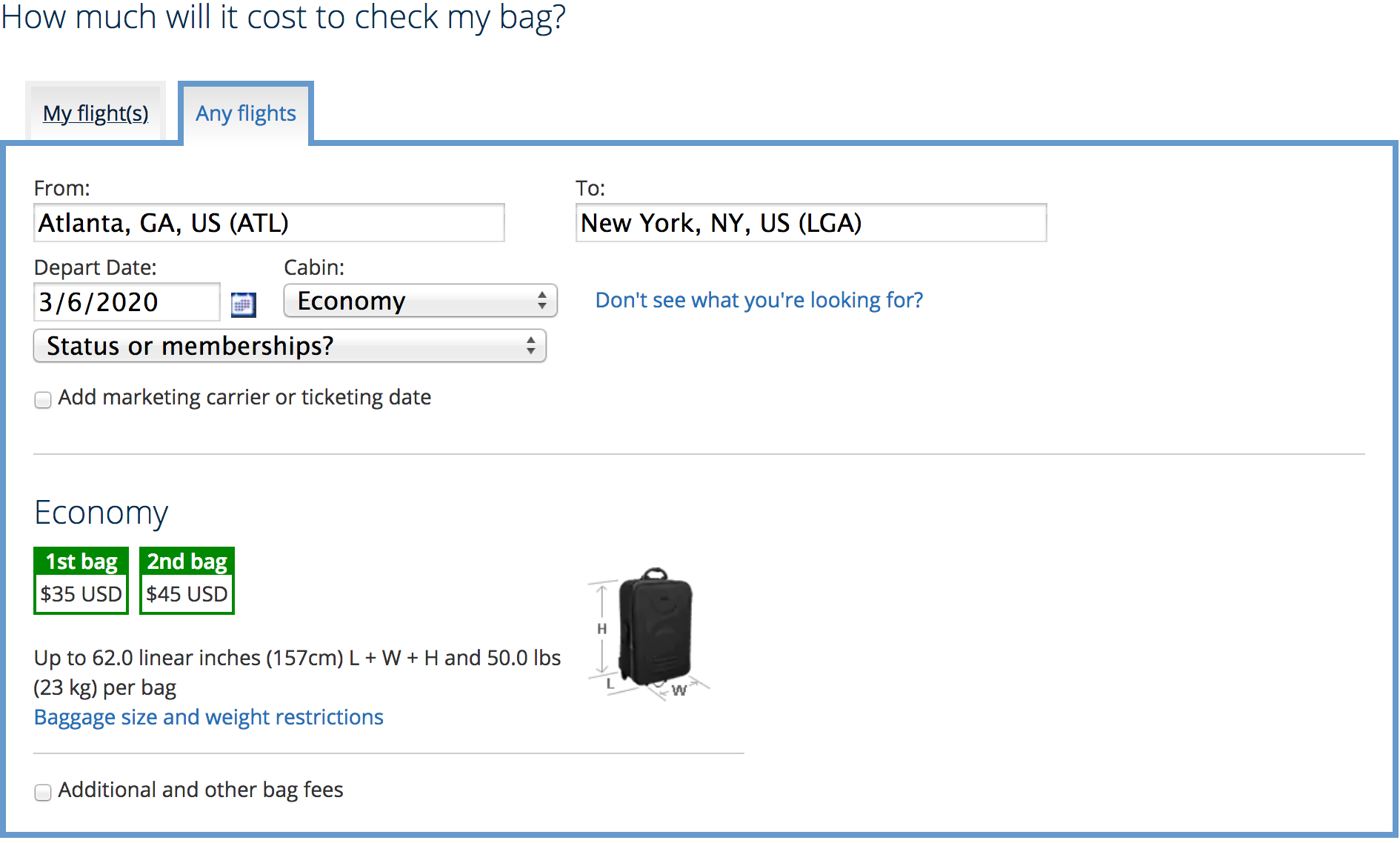 Checked Baggage Fees To Increase On United Airlines Effective As Of March 6 2020 The Gatethe Gate,How Big Is A Typical Master Bedroom