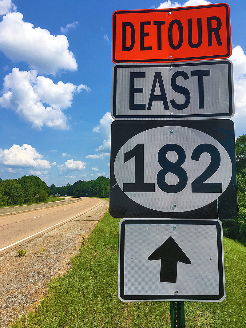 Mississippi State highway route sign