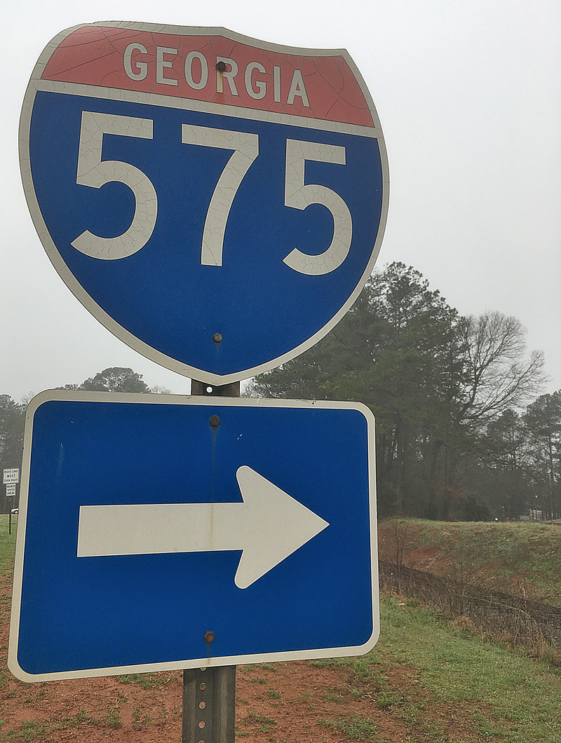 Interstate 575 sign