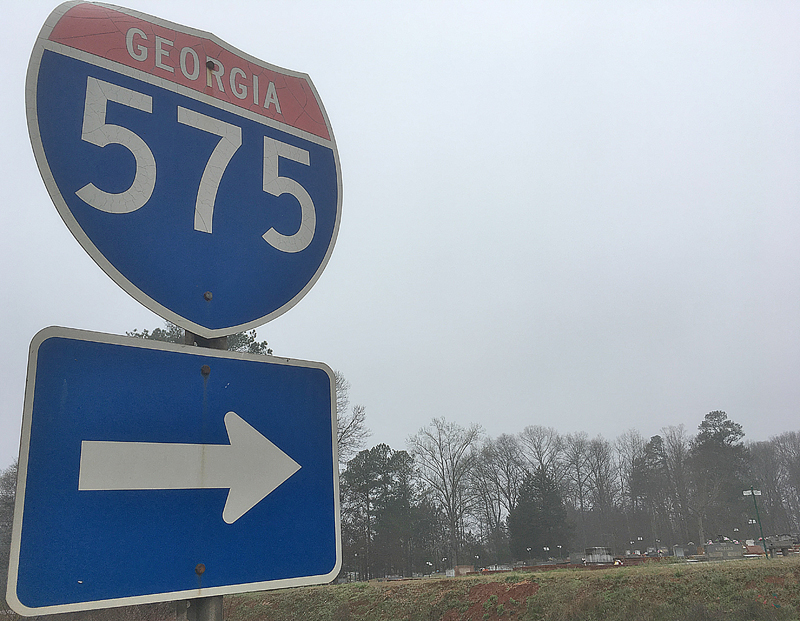 Interstate 575 sign