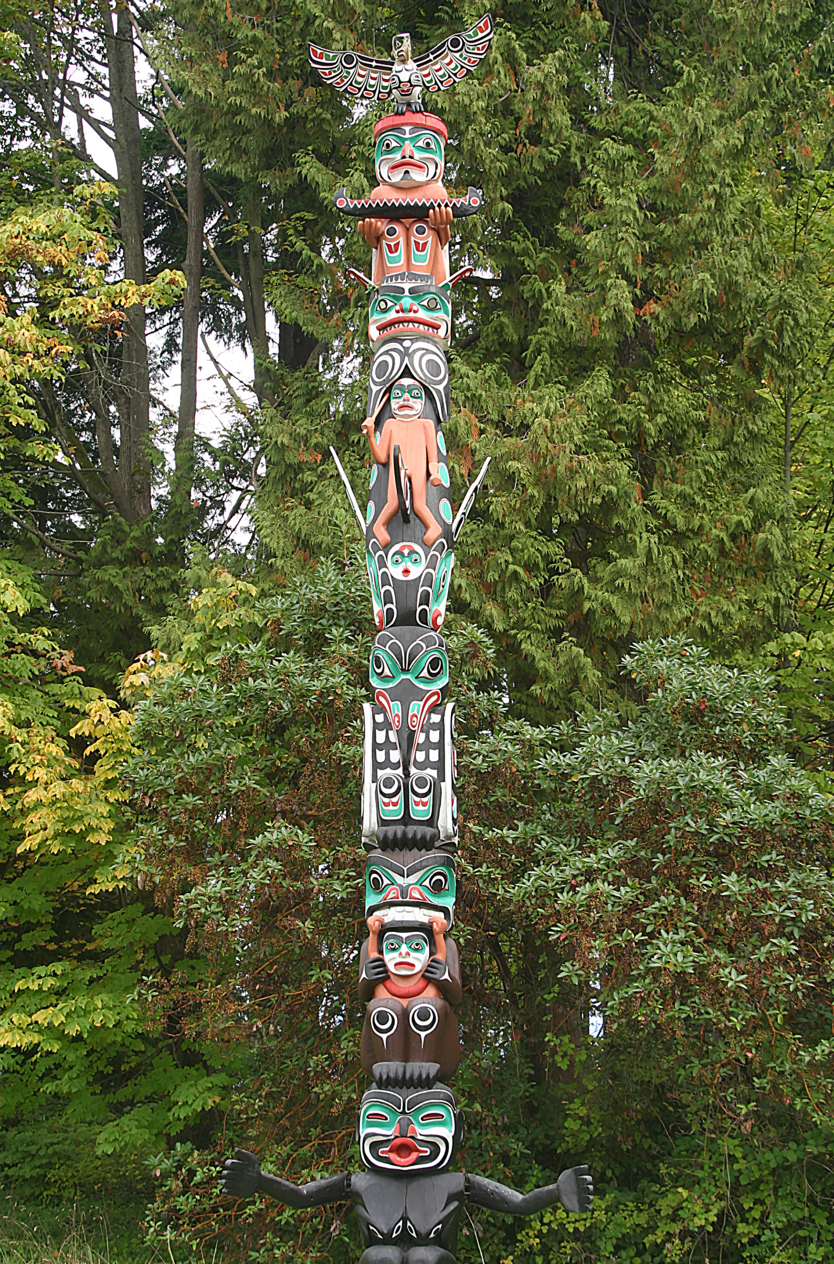 Totem poles Stanley Park Vancouver