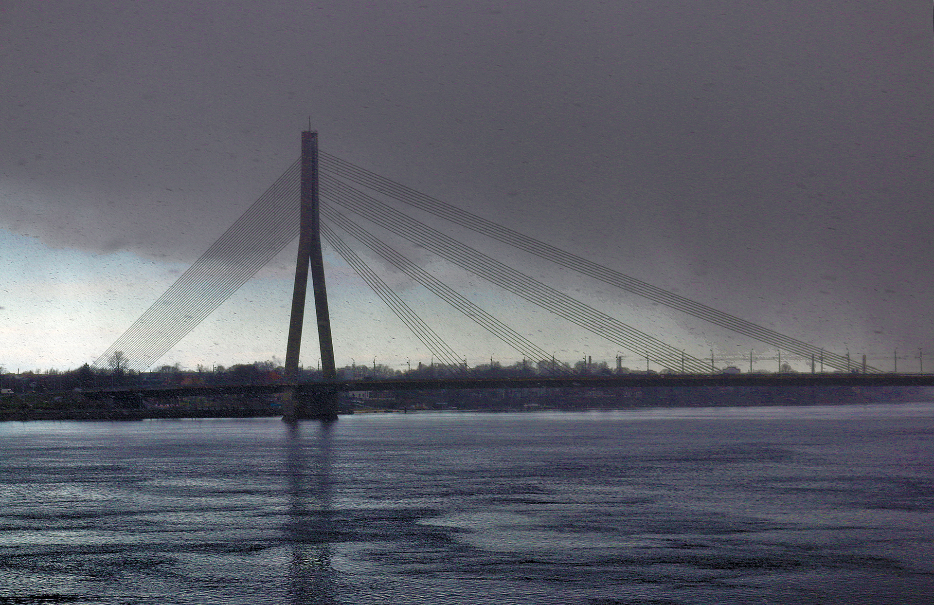 Vanšu Tilts bridge Riga Latvia