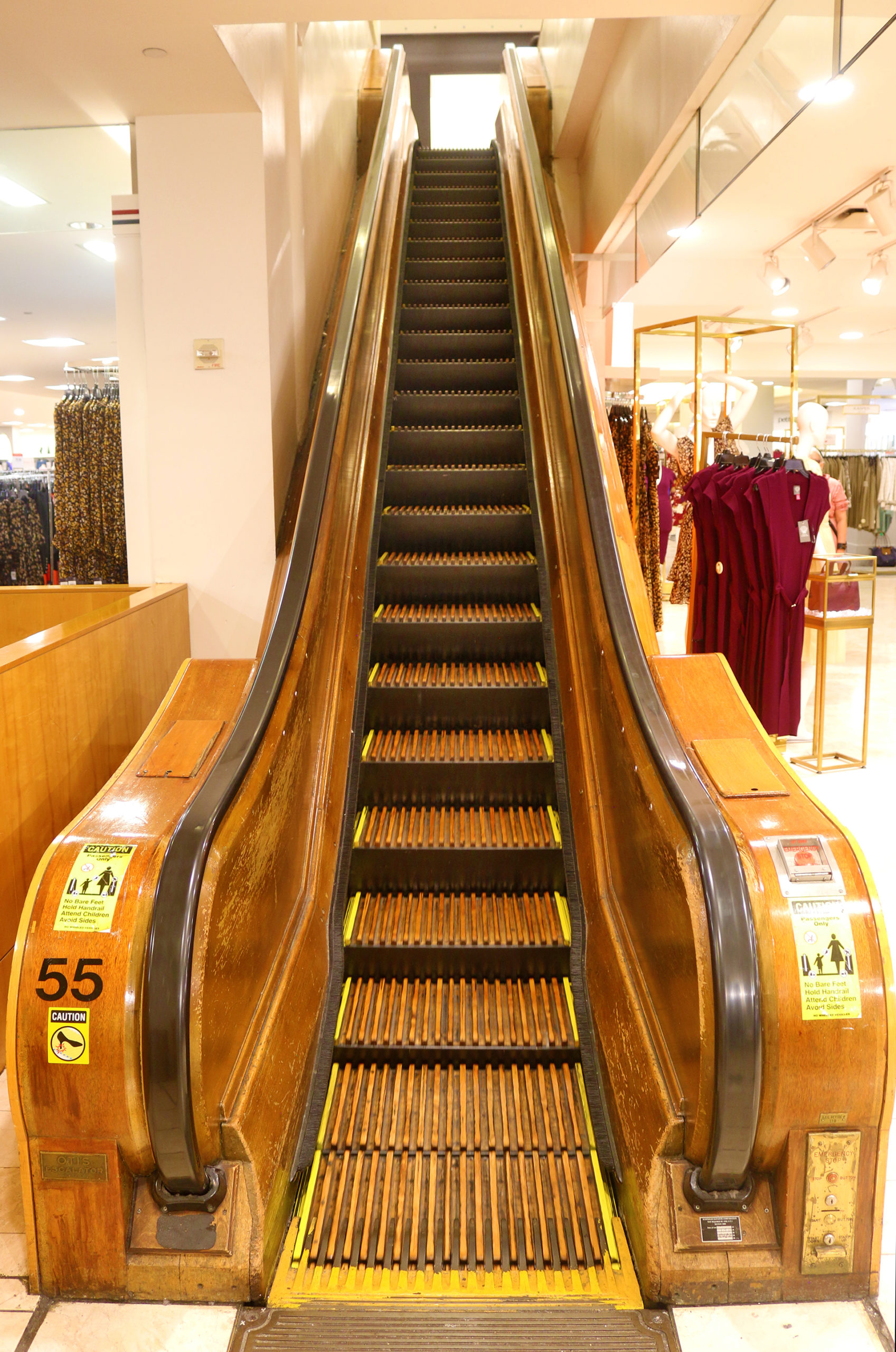 Wooden escalators Macy’s