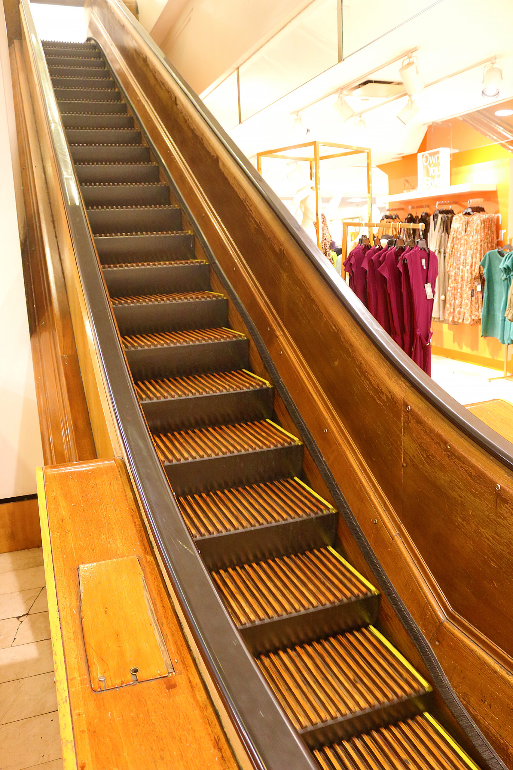 Wooden escalators Macy’s